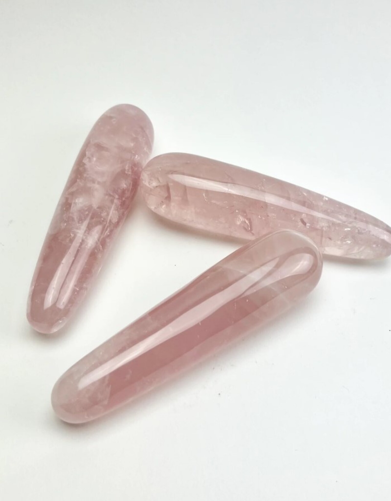 Crystal Massage Wand 5-6" | Rose Quartz