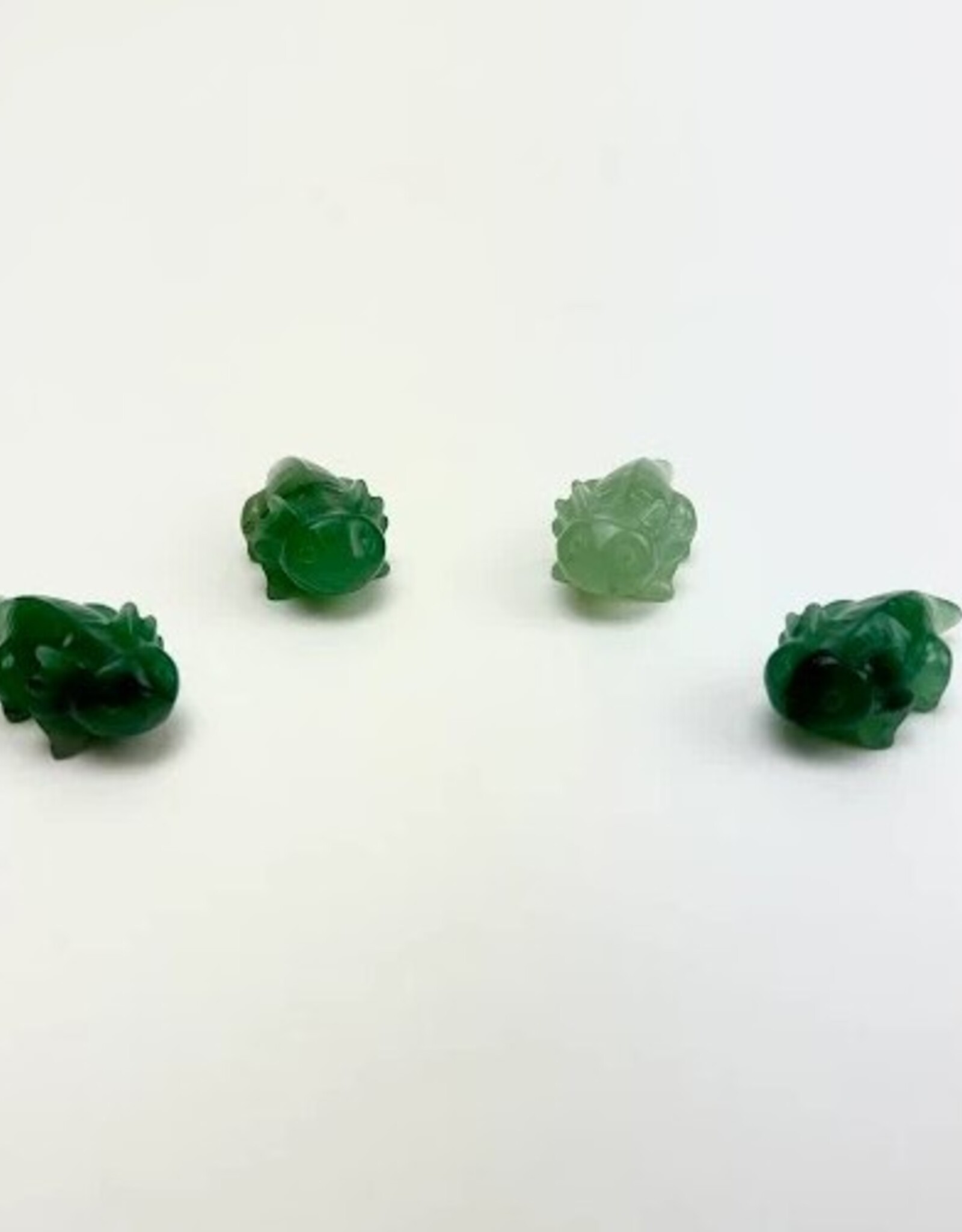 Carved Axolotl | 35-40MM | Green Aventurine