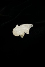 Carved Axolotl | 35-40MM | Pink Opalite
