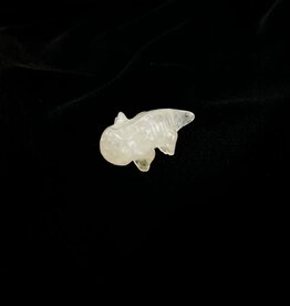 Carved Axolotl | 35-40MM | Pink Opalite
