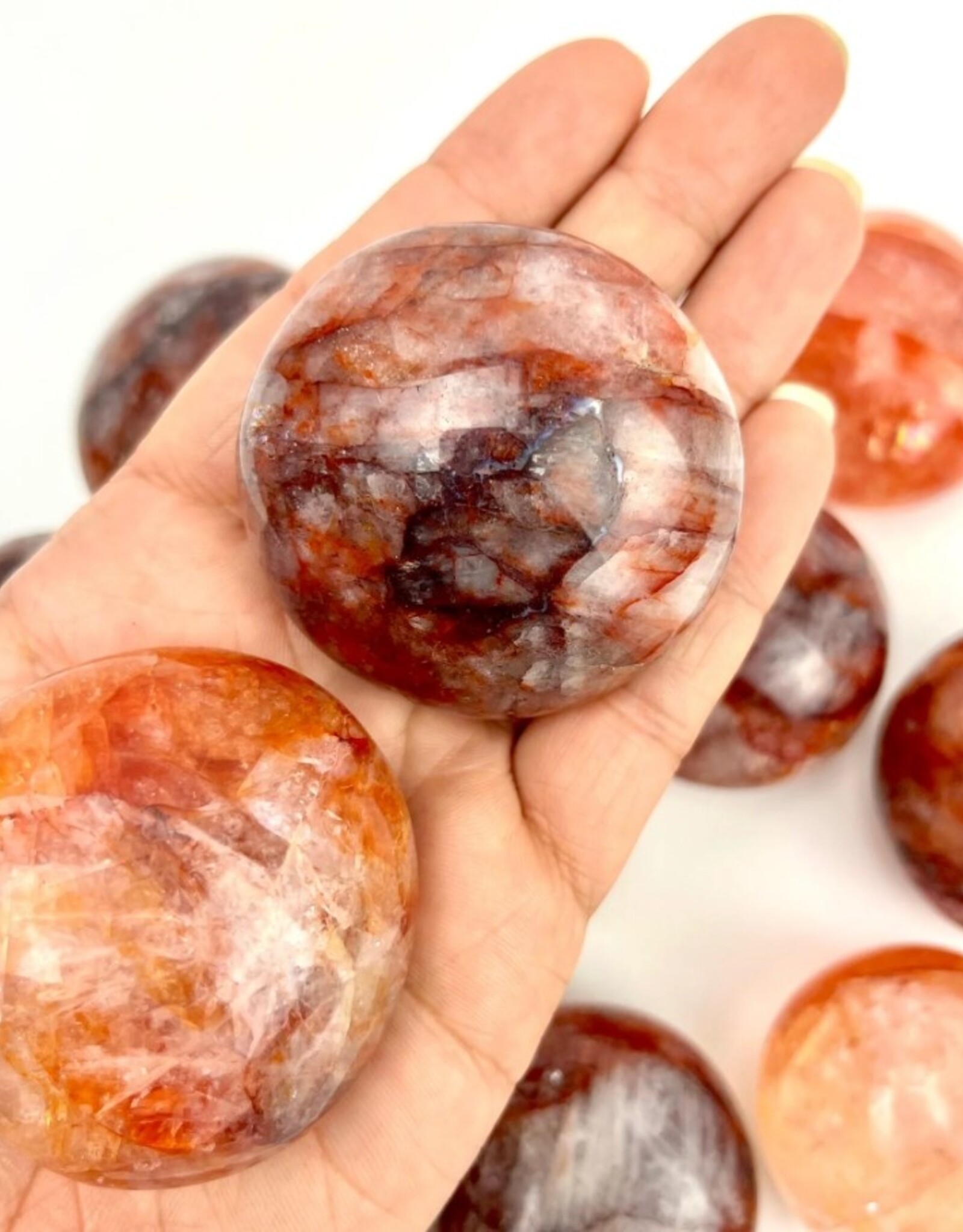 Hematoid Quartz | Palmstone | 30-60mm | Madagascar