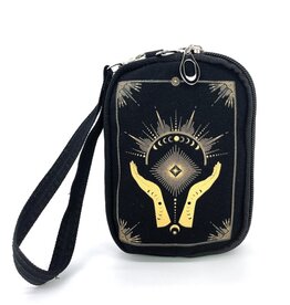 Celestial Hands Wristlet in Canvas