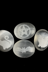 Halloween Selenite Palmstones |
