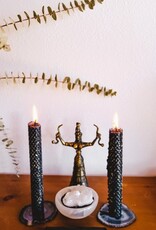 Cord Cutting Honeycomb Beeswax Crystal Ritual Candle