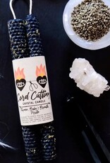 Cord Cutting Honeycomb Beeswax Crystal Ritual Candle