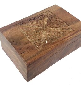 *Wood Box - Celtic Carved 4x6"