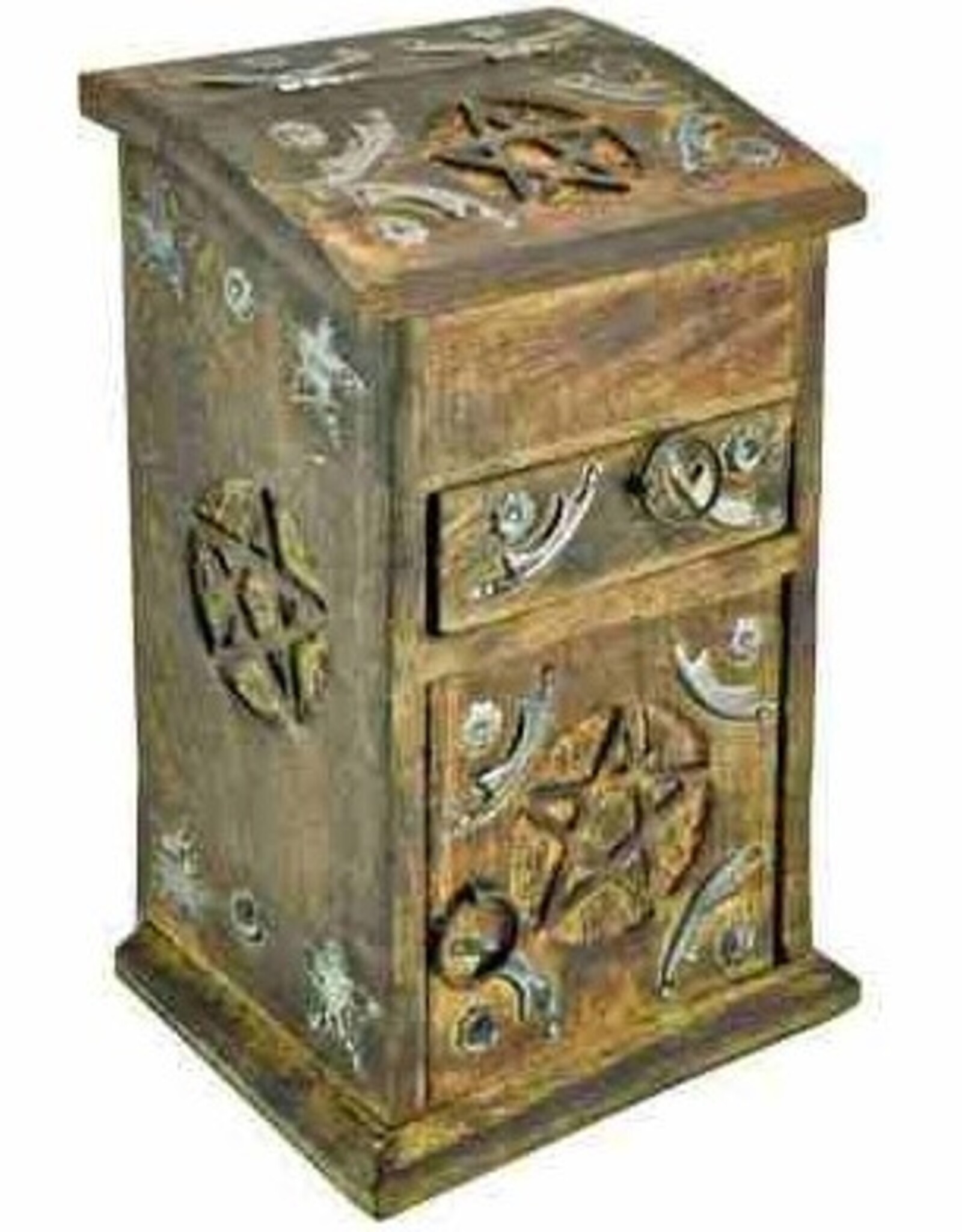 Herb Chest - Pentacle Carved