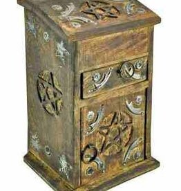 Herb Chest - Pentacle Carved