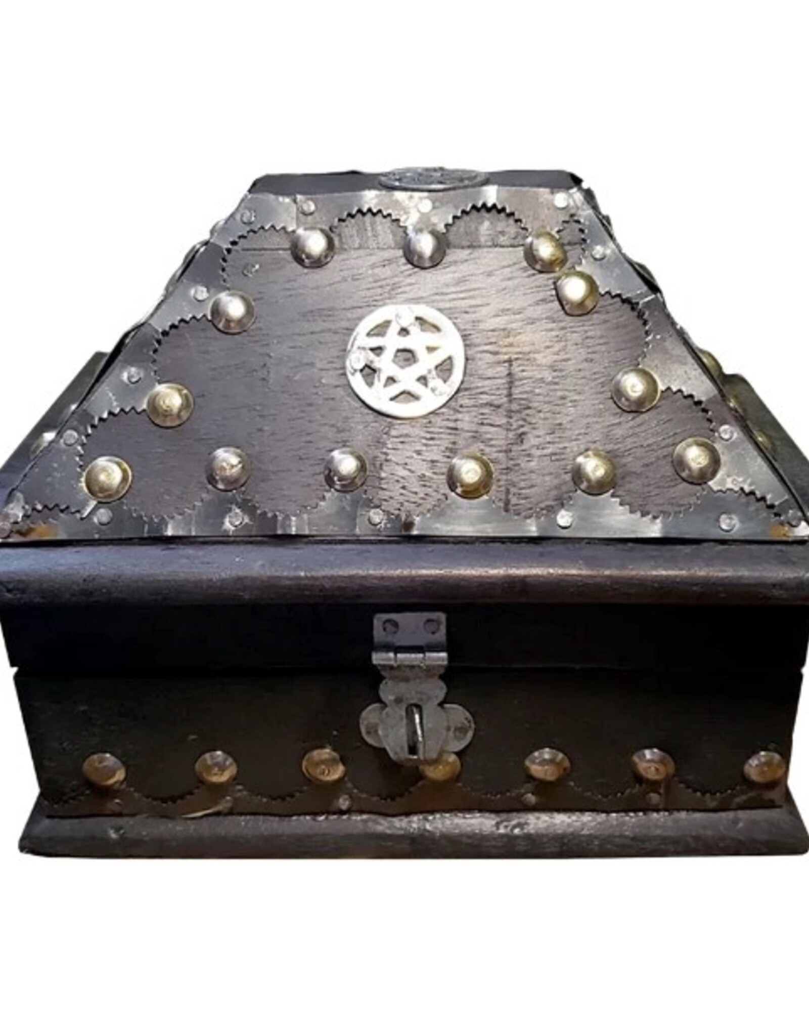 Chest - Wood Pentacle Inlaid Black