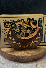 Limited Edition Crescent Moon Wooden Tarot Card Holder