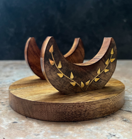 Limited Edition Crescent Moon Wooden Tarot Card Holder