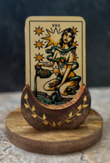 Limited Edition Crescent Moon Wooden Tarot Card Holder