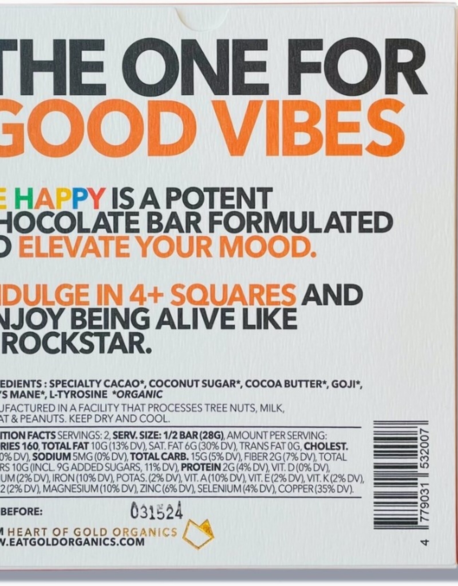 Be Happy A Potent, Functional & Delicious Chocolate Bar