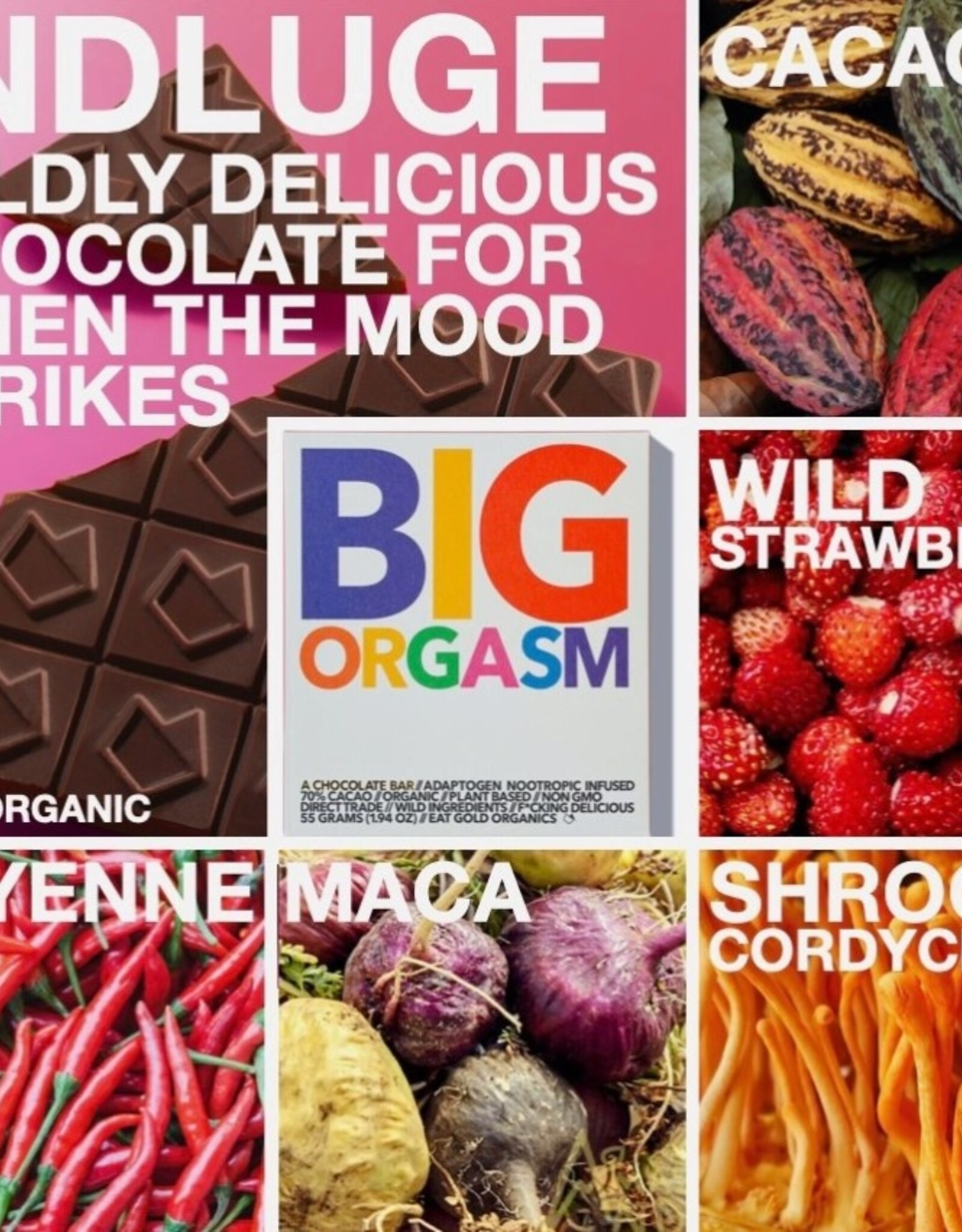 Big Orgasm, A Potent, Functional & Delicious Chocolate Bar