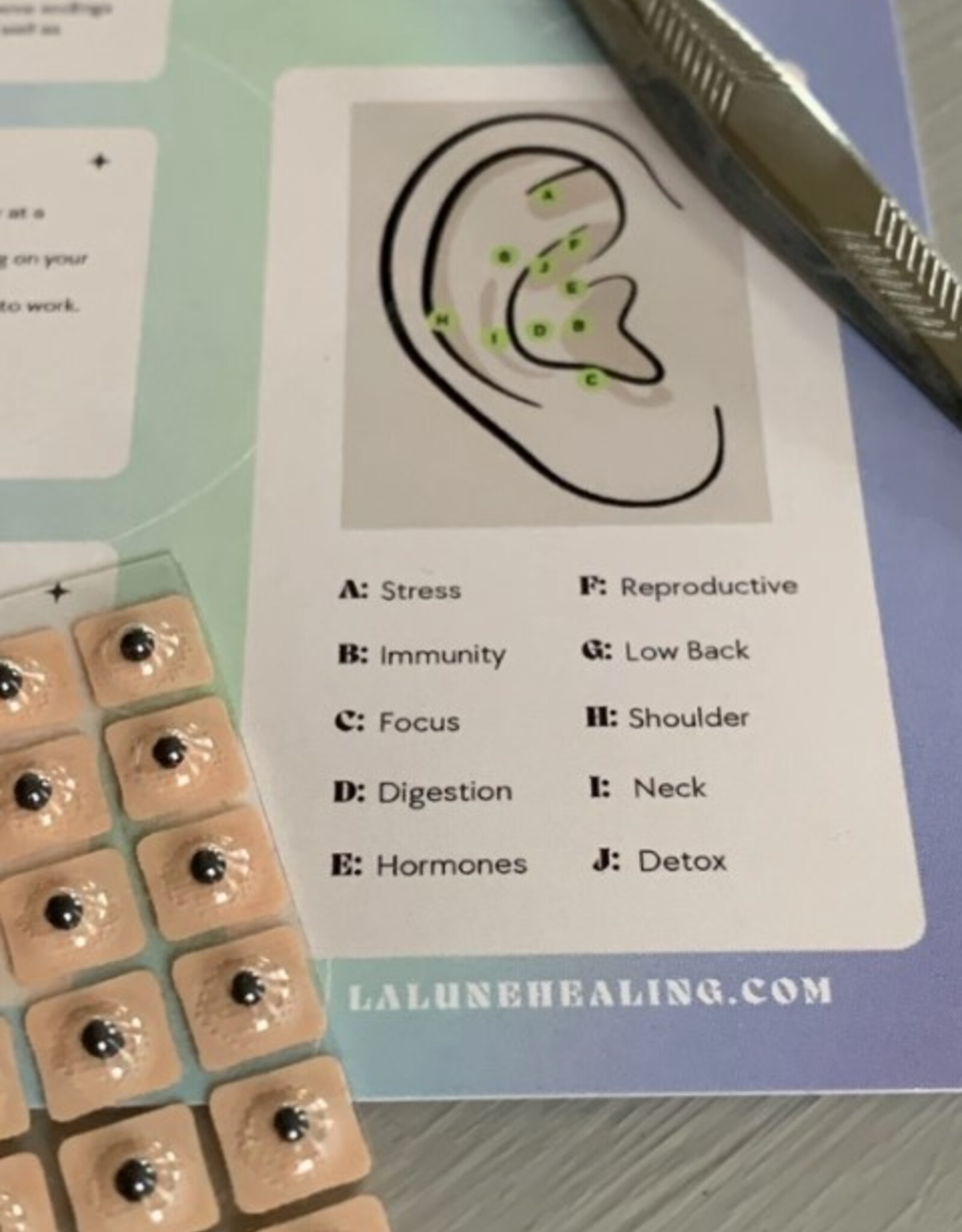 Ear Seeding / Acupressure At Home Kit 12pc