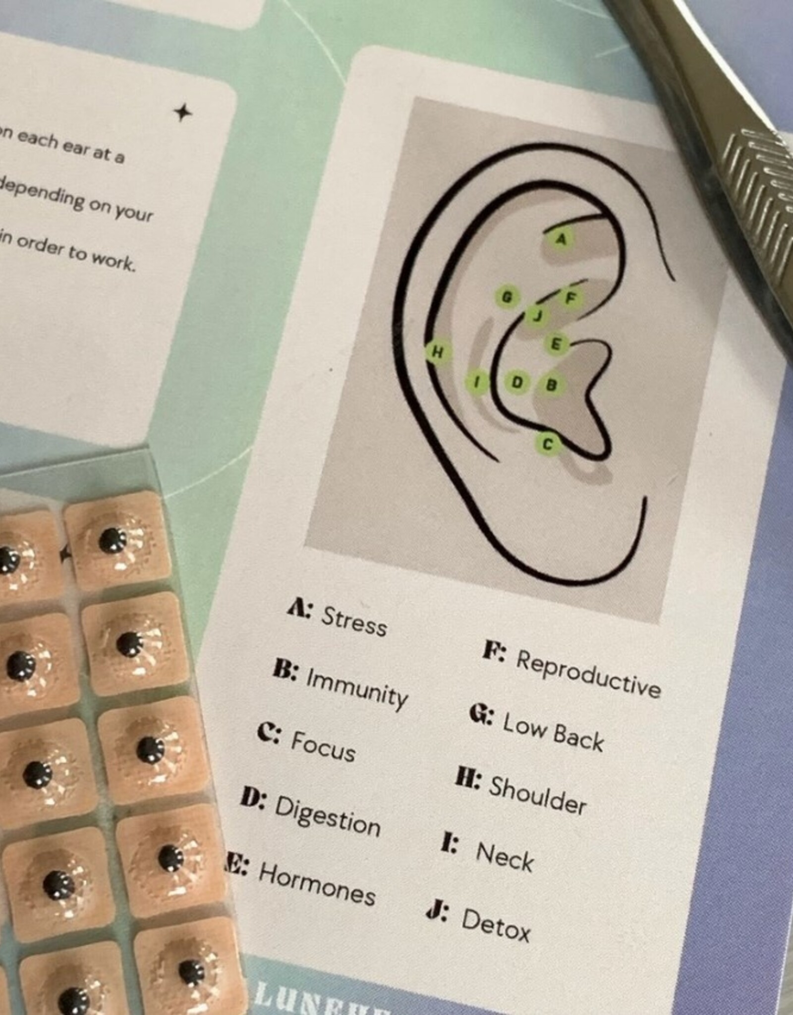 Ear Seeding / Acupressure At Home Kit 12pc