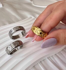Celestial Fidget Spinning Ring | Gold | 10