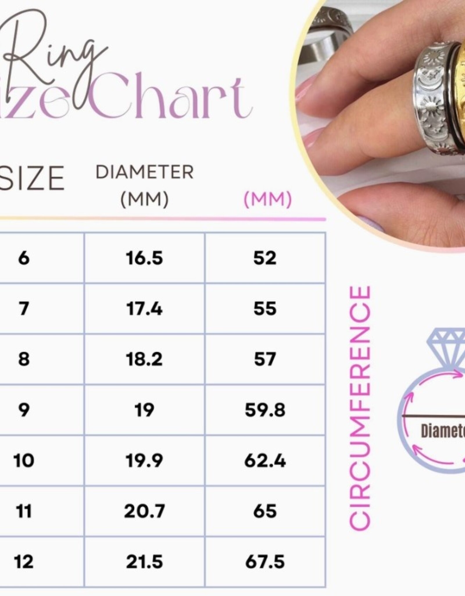 Celestial Fidget Spinning Ring | Gold | 10