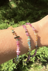 Multi-Colored Tourmaline | Adjustable Bracelet