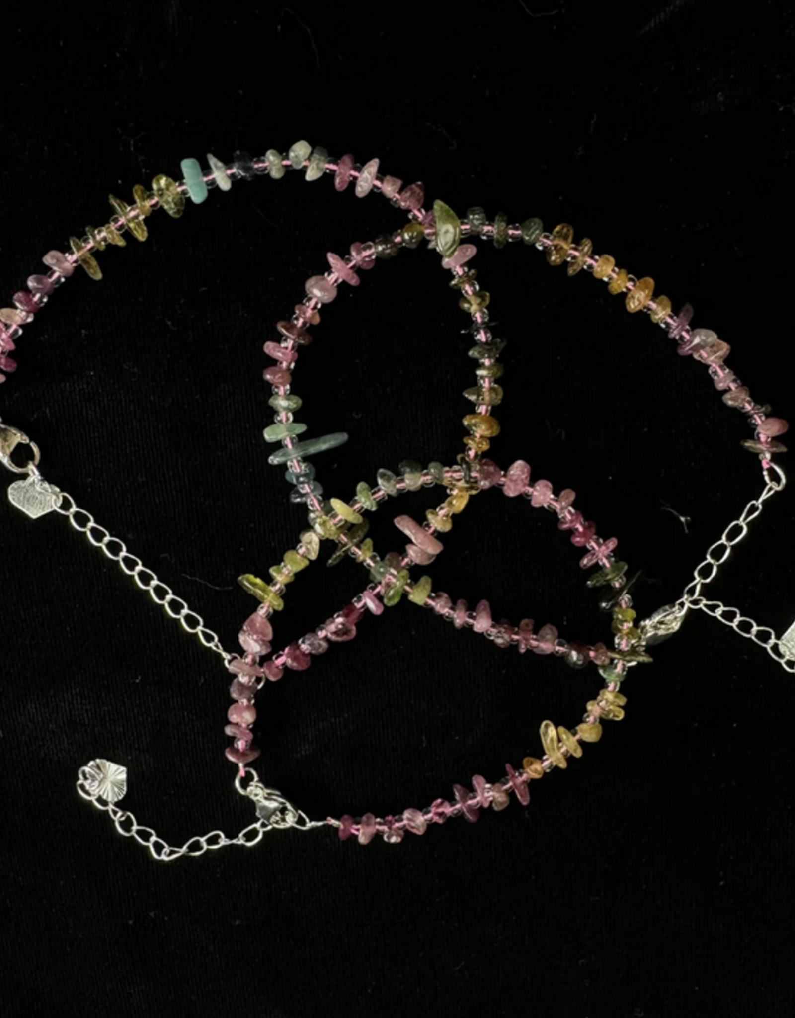 Multi-Colored Tourmaline | Adjustable Bracelet