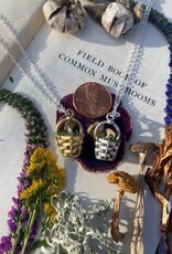 Tiny Foraging Basket Necklace |