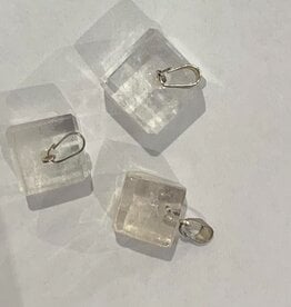 Clear Quartz Cube Pendant
