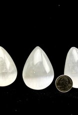 Selenite Moon Drops (eggs) | 60mm