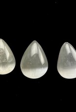 Selenite Moon Drops (eggs) | 60mm