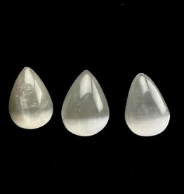 Selenite Moon Drops (eggs) | 60mm