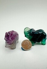 Fluorite Carved Elephant | 60mm