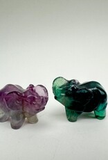 Fluorite Carved Elephant | 60mm