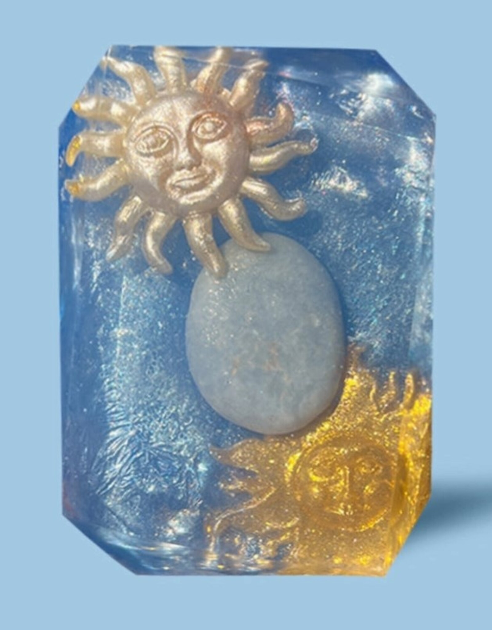 Crystal Infused Bar Soap Return of the Sun 7oz Yule Holiday Inspired