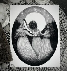 Sisters of the Moon Fine Art Print - Coven of Witches 8x10