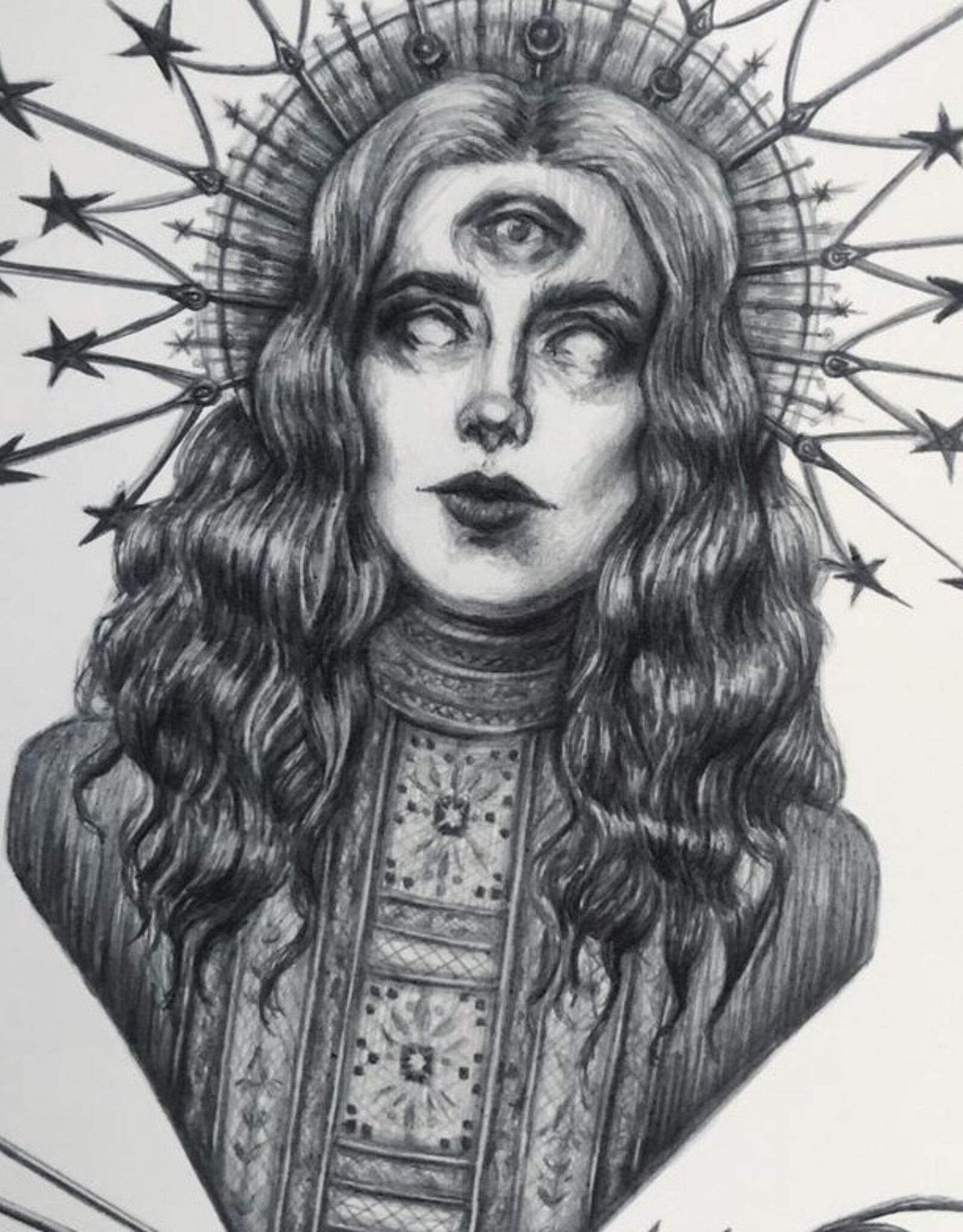 The Oracle Fine Art Print - Gothic Illustration 8x10