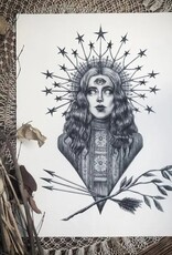 The Oracle Fine Art Print - Gothic Illustration 8x10