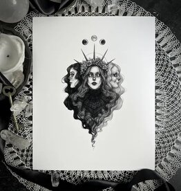 The Triple Goddess Fine Art Print - Maiden, Mother, Crone 8x10