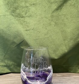 Wine Glass | Stemless | Resting Witch Face