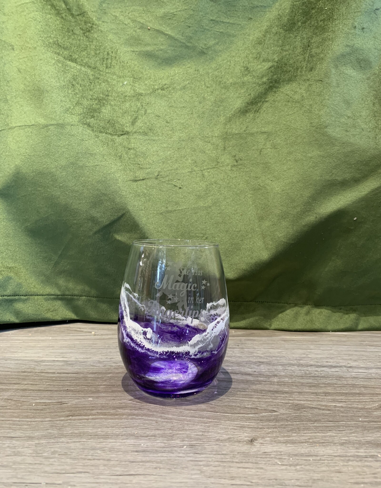 Wine Glass | Stemless | Magic in Her Fingertips