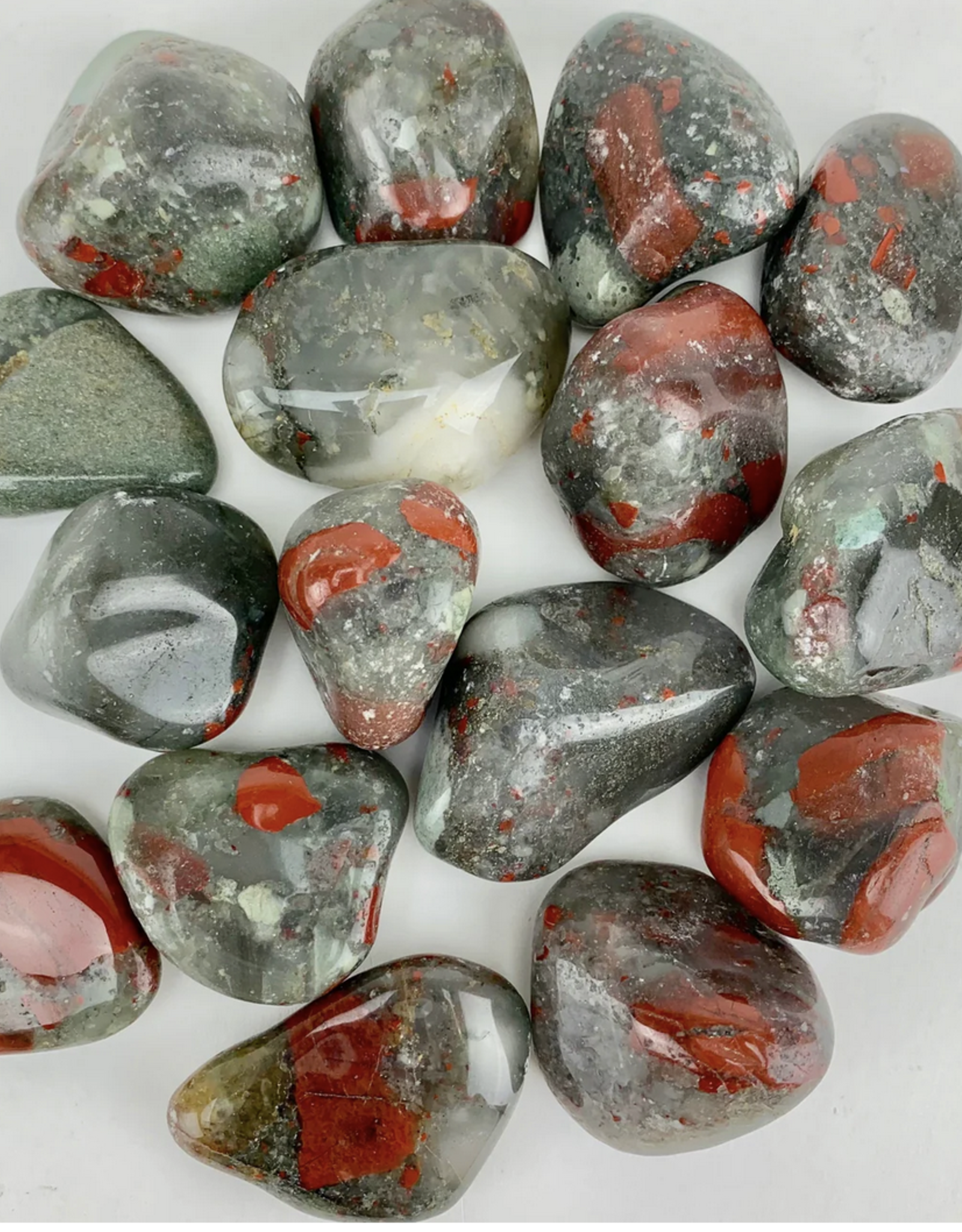 Bloodstone "Sephtonite" | Tumbled | 10-25mm | South Africa