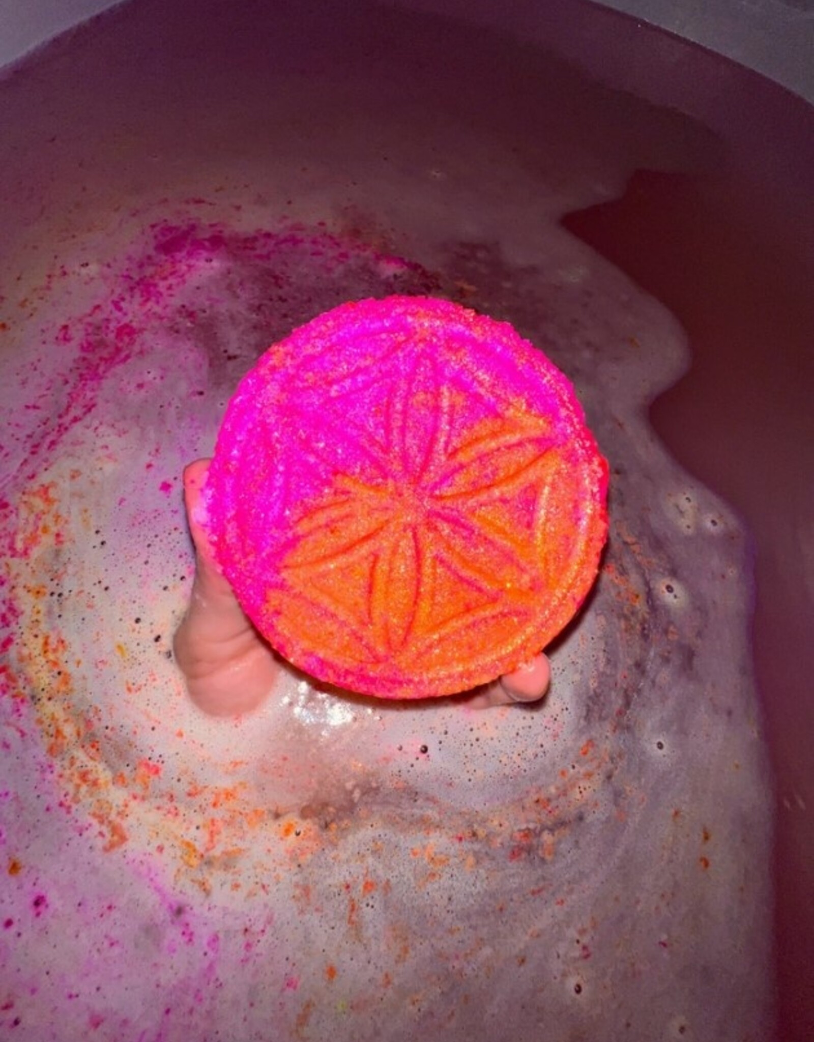 Flower of Life - Spring Crystal Infused Bath Bomb