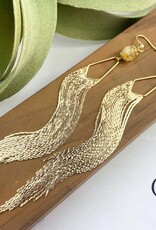 Gemstone Tassel Earrings |