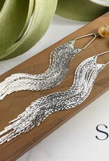 Gemstone Tassel Earrings |