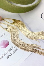 Gemstone Tassel Earrings |