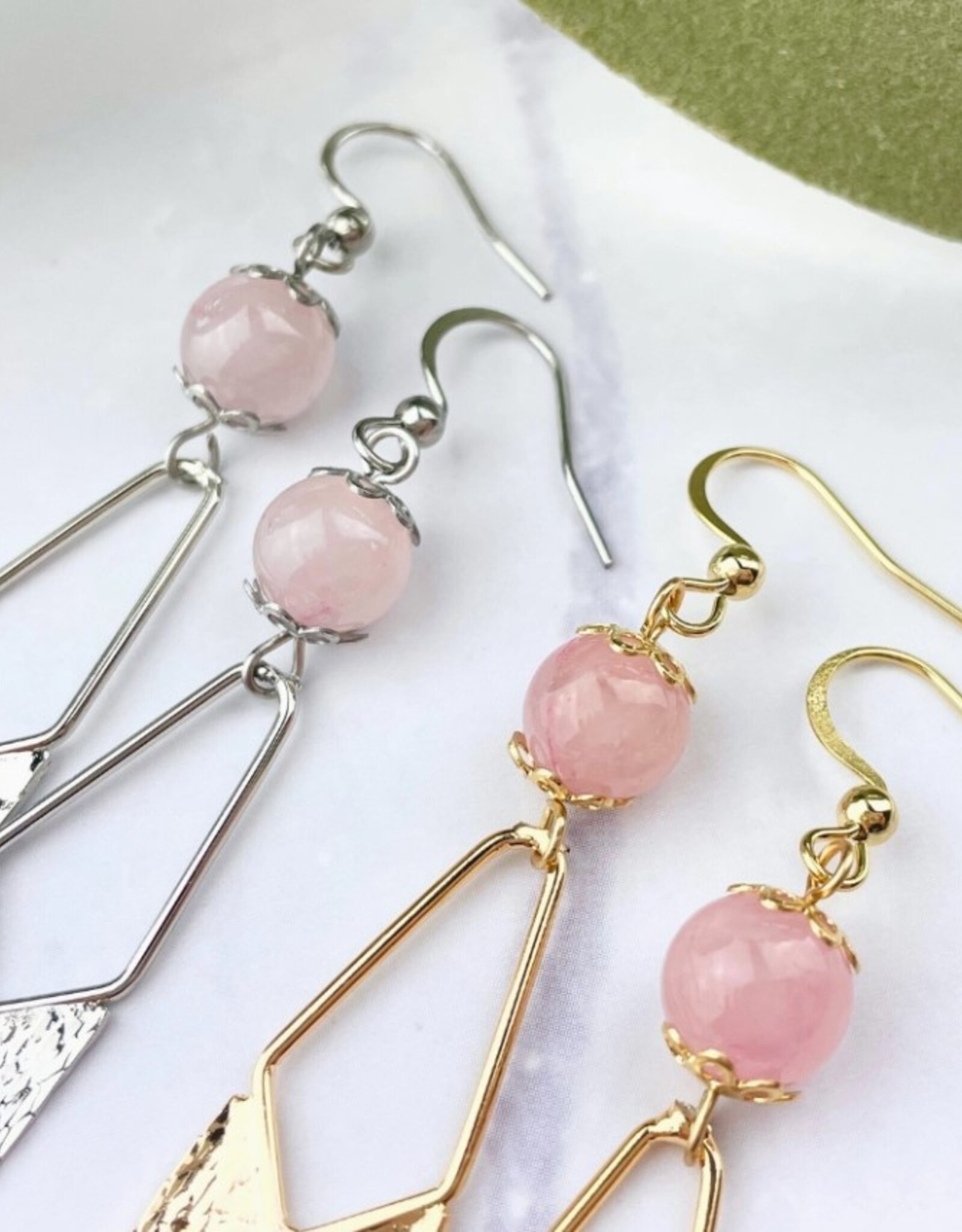 Gemstone Tassel Earrings |