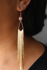 Gemstone Tassel Earrings |