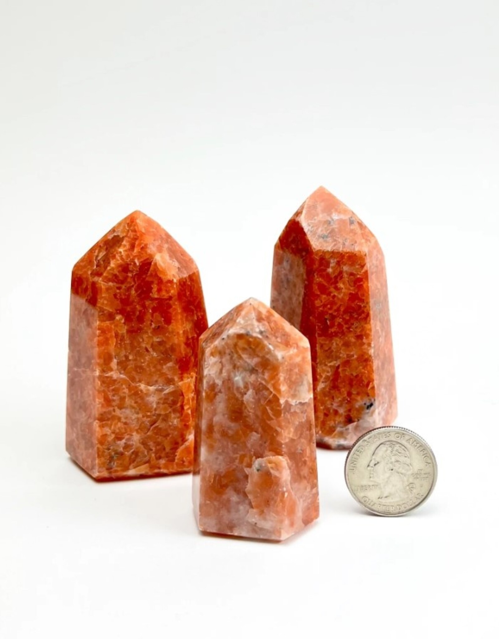 Orange Calcite (A-Grade) | Polished Point 50-75MM | Brazil