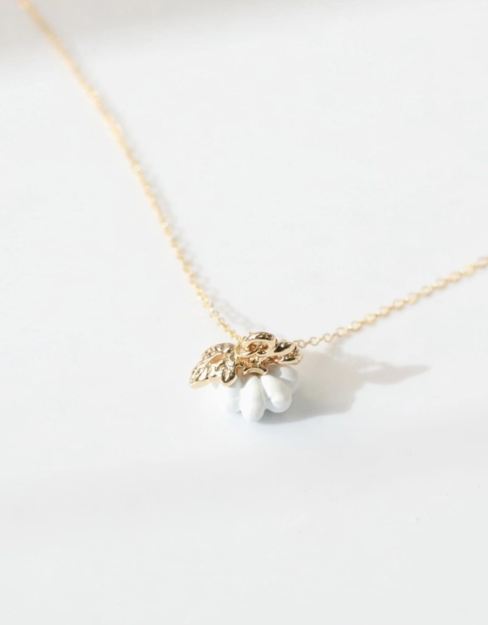 *Dainty Pumpkin Charm Necklace | Gold