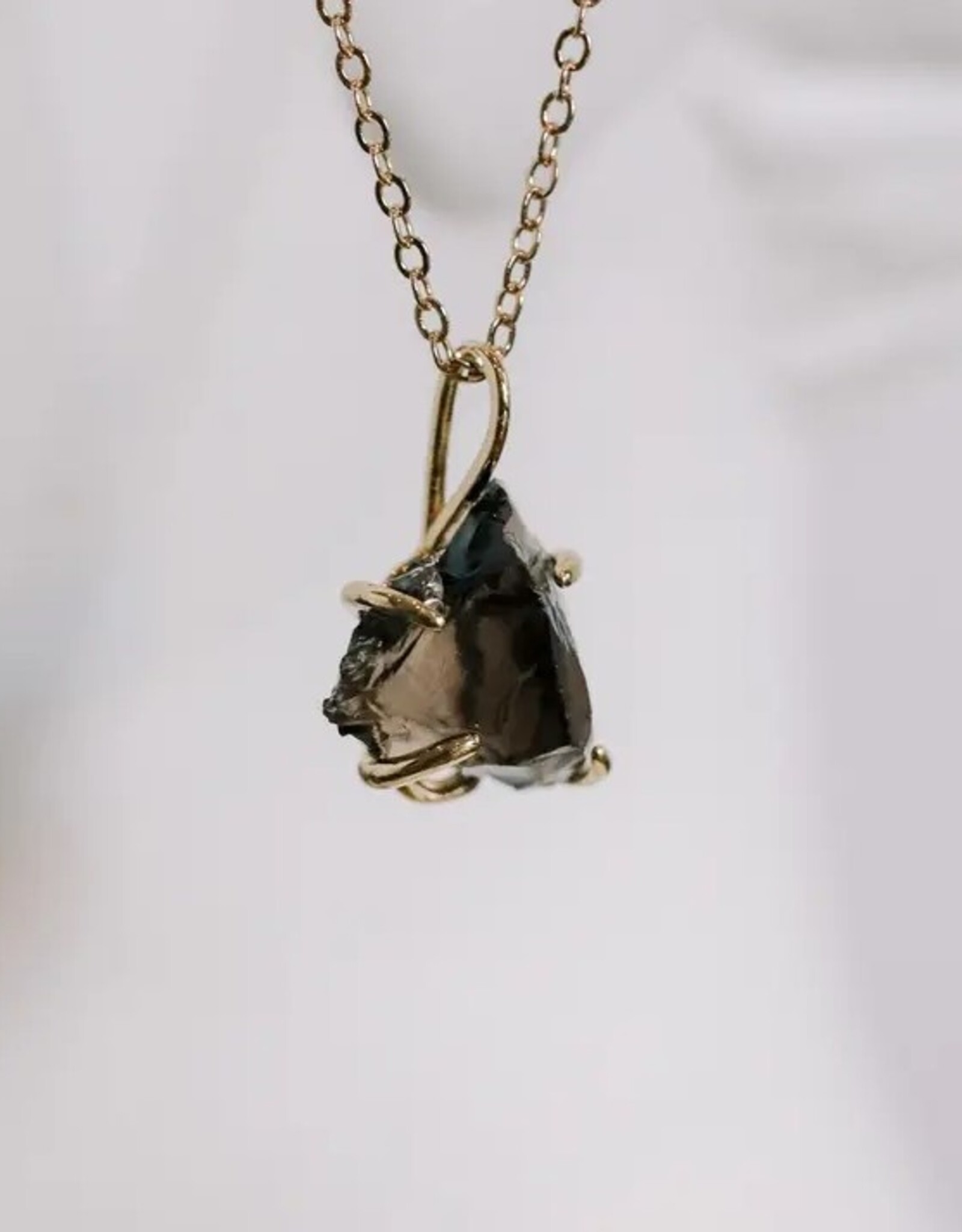 *Dark Muse Crystal Necklace Obsidian