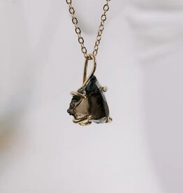 *Dark Muse Crystal Necklace Obsidian