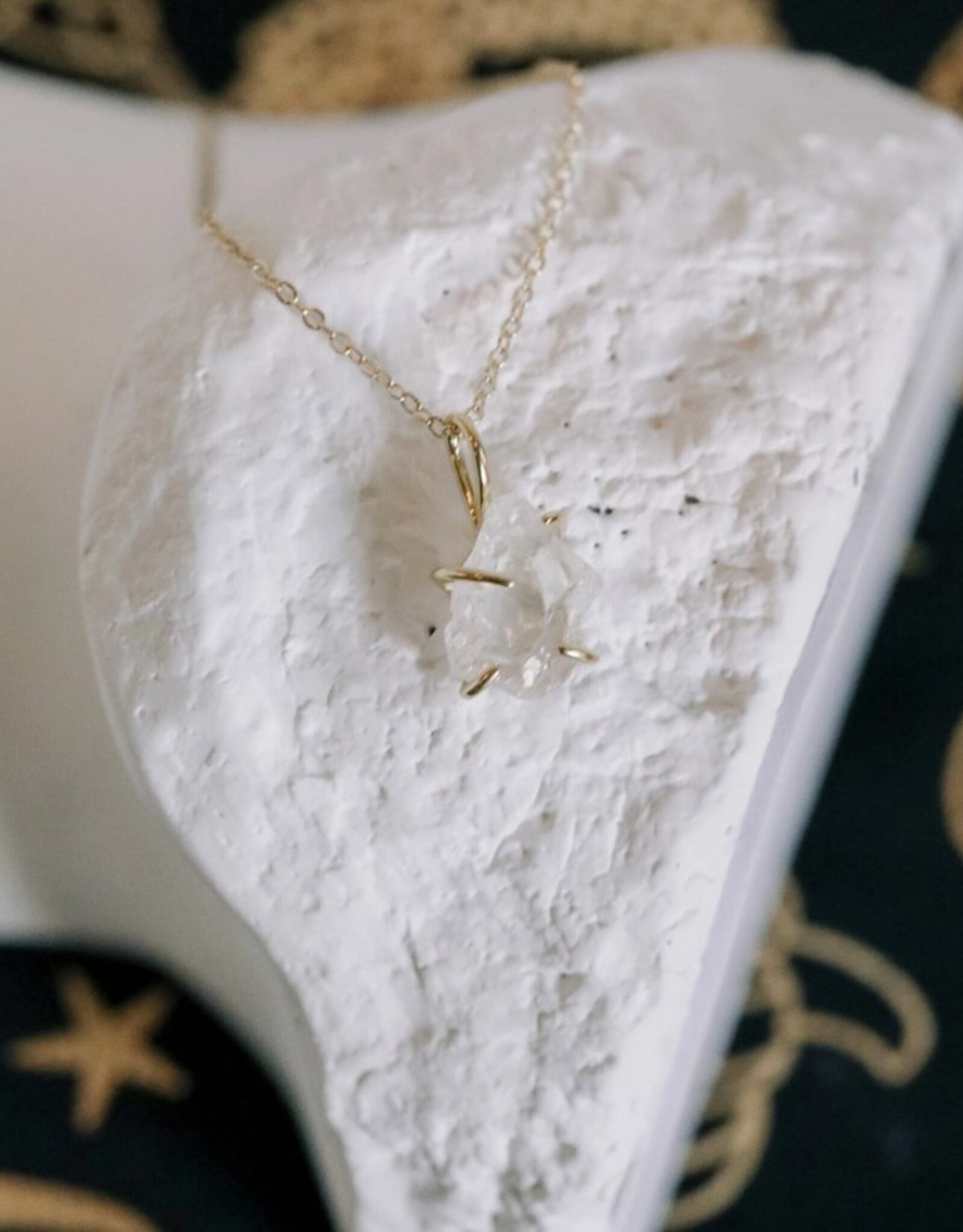 *Dark Muse Crystal Necklace Clear Quartz